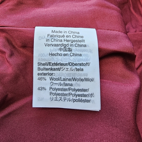 New J.Crew Red Wool Blend Lined Pencil Skirt Size 6P - Picture 3 of 10